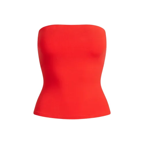 SKIMS Хлопок Джерси TUBE Топ Без бретелей Топ Женские