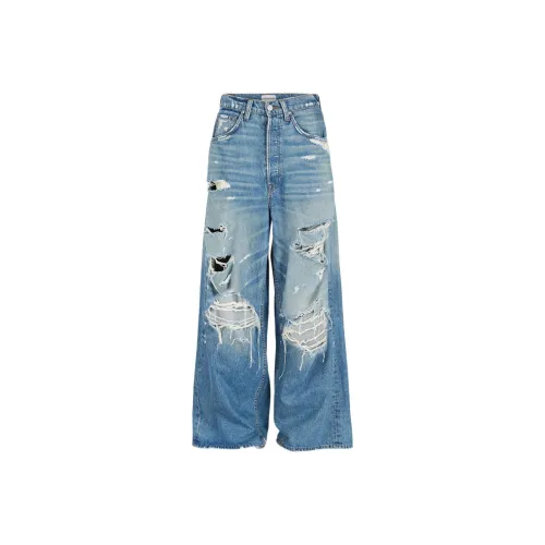 COTTON CITIZEN Blue Ripped Women's Jeans COTTON CITIZEN Синий Рваный Женские Джинсы