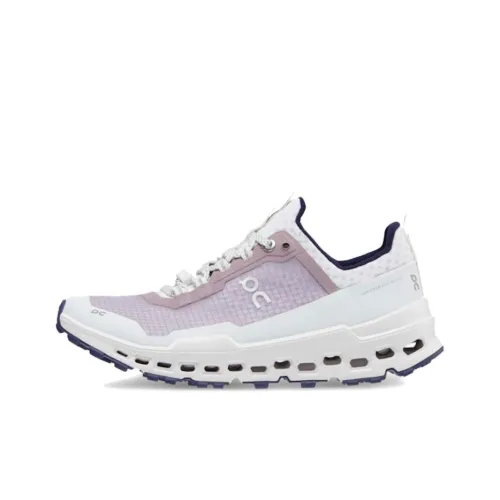 On Running Устойчивые к истиранию Низкие Топы Повседневные Беговые кроссовки Женские Белые