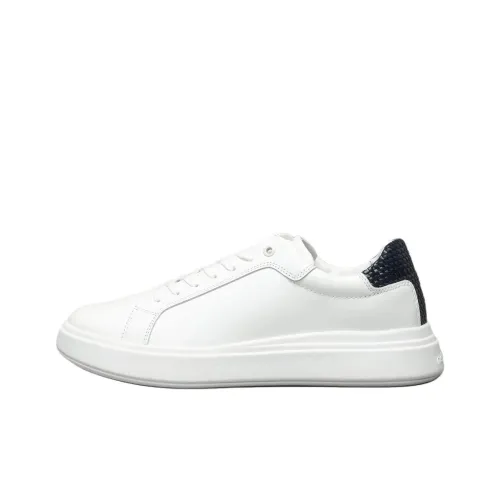 CALVIN KLEIN Низкие кроссовки для скейтбординга Мужские Белые