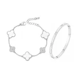 Серебряный браслет + серебряный браслет