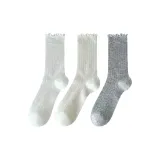 1 шт Белый + 1 пара Молочно-белый + 1 пара Светло-серый