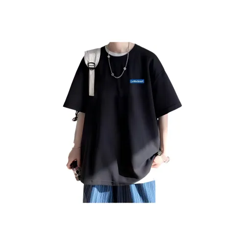 Wooden Rabbit Casual Fashion Юность Trend Нишевый Дизайн Свободный крой Модный С рукавами Длина локтя Мужской