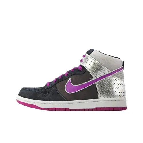 Nike Dunk High Устойчивые к истиранию Высокие Кроссовки для скейтбординга Унисекс Серая Умбра Черный
