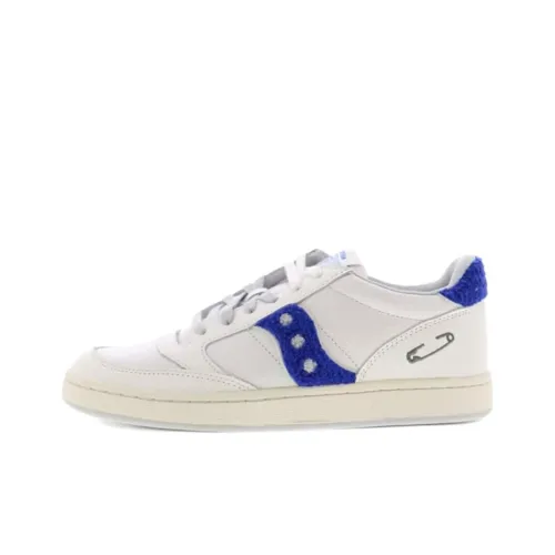 Saucony Jazz Court Устойчивые к истиранию Низкие Кроссовки для скейтбординга Мужские Белые