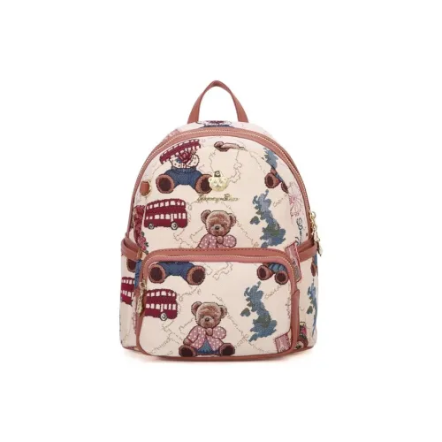 DANNYBEARJEANS Ткань Рюкзак Женская Белый Розовый Медведь Синий Dodo Медведь Шампанское Золото Красный Джентльмен Медведь Синий