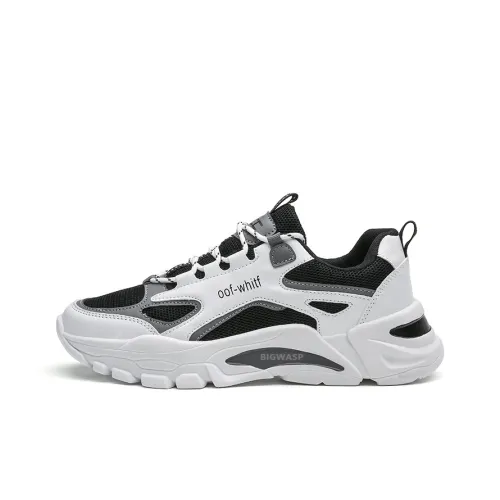 BIGWASP Противоскользящие устойчивые к истиранию низкий топ кроссовки с толстой подошвой мужские