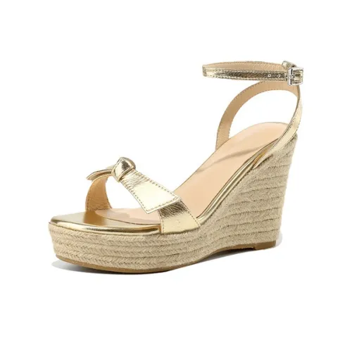 Su Yanjiao One Ремень Сандалии Женские Золотые