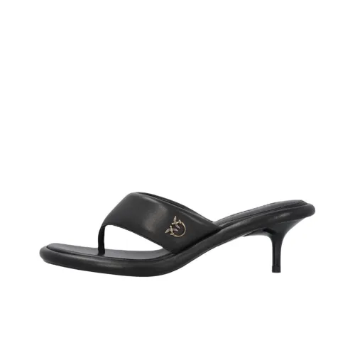 PINKO Быстросохнущие Шлепанцы 5 см Женские Черные