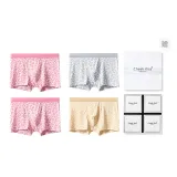 Светло-розовый + Светло-серый + Светло-розовый + Светло-желтый [120D Сетчатое дно Ледяной шелк]