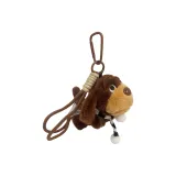 Такса Подвеска - Коричневый шнурок - Черно-белый шарф