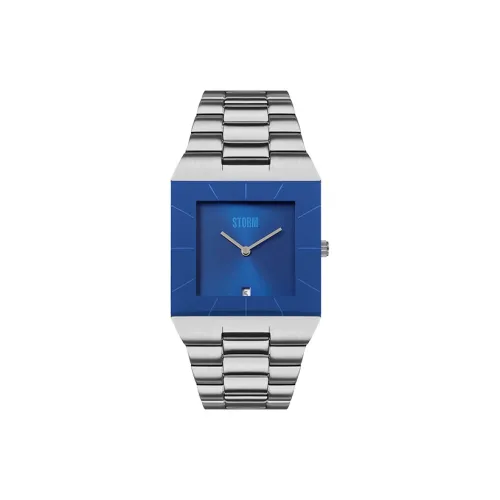 STORM OMARI GRAND Collection Кварцевые часы механизм ремешок из нержавеющей стали синий циферблат унисекс