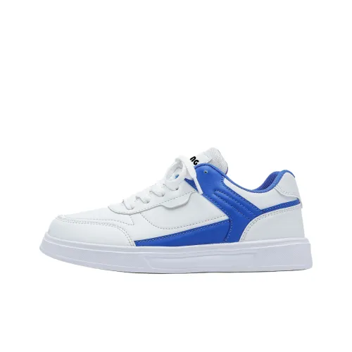 Singing Аbrasion Resistant Lightweight And Breathable Низкие Кроссовки для Скейтбординга Унисекс Белый Королевский Синий