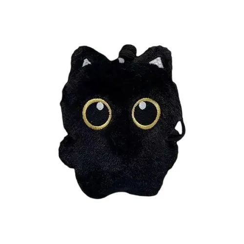 G.DUCKKIDS Угольный Шар Черный Кот Милый Мультфильм Эльф Милый Креативный Ручной Коллекционный Универсальный Плюшевая Кукла 10 см 7 см Высота