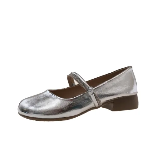 Wuji Грубый каблук Мэри Джейн туфли 3 см женские