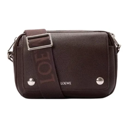 LOEWE Мягкая сумка с рельефной телячьей кожей курьерская сумка сумка на плечо маленькая мужская цвет бычья кровь