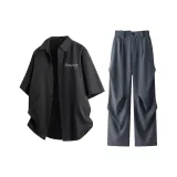 Чёрный + Серый Синий [Комплект Рубашка Флагманский]