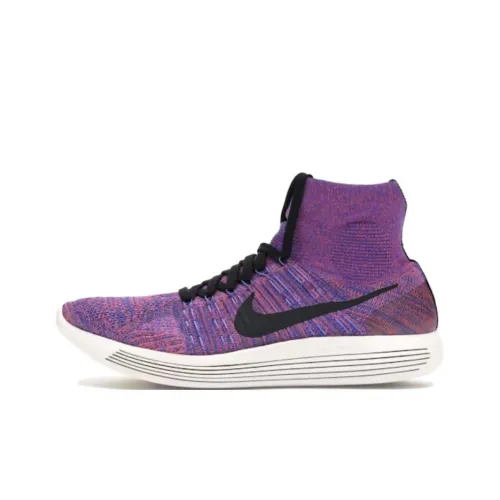 Nike LunarEpic Flyknit Устойчивый к истиранию Высокий Топ Повседневная обувь Мужская Фиолетовая