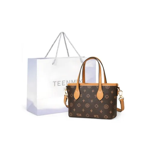 Teenmix PVC Корзина Сумка Сумка через плечо Сумка обычная Женская Кофейная Экрю Небесно-голубая