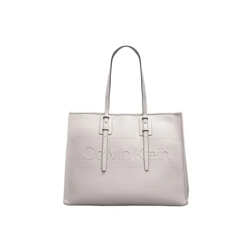 Calvin Klein ПУ (полиуретан) Тоут Сумка Сумка для покупок Сумка на плечо Женская Бежевая