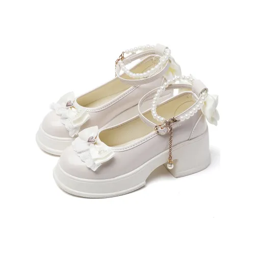 OLDDESIRE Mary Jane Shoes Женские Бежевые