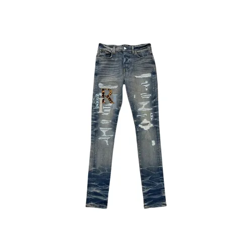 AMIRI Джинсы Мужские Винтаж Индиго