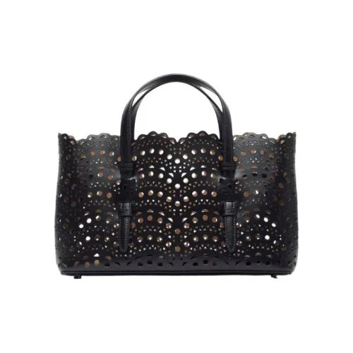 Alaia Кожа Тоут Сумка Сумка для покупок Сумка на плечо Сумка обычная Женская Черная