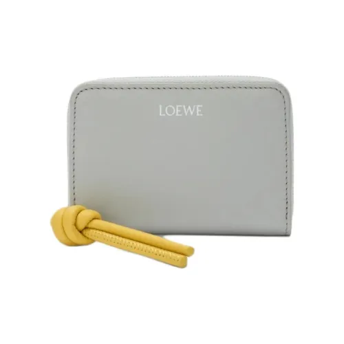 LOEWE Телячья кожа кошелек для монет женский оболочка серый