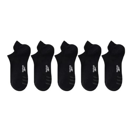 Reebok совместный бренд [5 пар] Черные мужские носки без видимого края