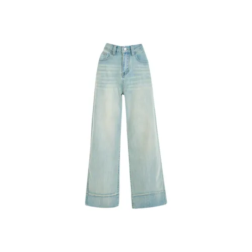 SHIJI NZDG 353 Ностальгический синий Женские джинсы