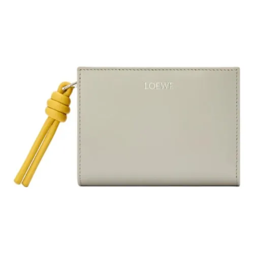 LOEWE Knot Телячья кожа Кошелек Женские Серый