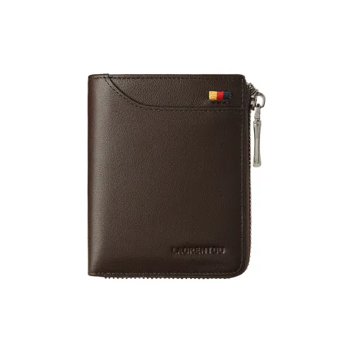 Old Man's Head Коровья кожа лицевая сторона кошелек стандартный мужской черный кофейный