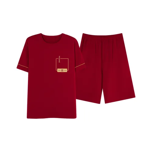 Montagut Красный Мужской Пижамный Комплект