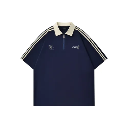 HIPHOPPUNKS Темно-синий Унисекс Поло