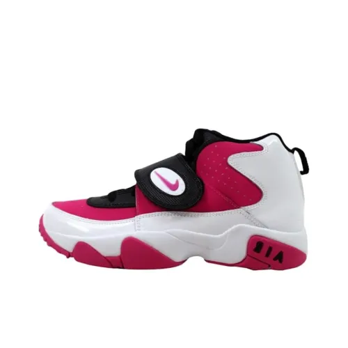 Nike Air Mission Abrasion Resistant MID Топ Детские Баскетбольные кроссовки Бело-розовый Подростки
