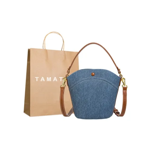 TAMATHA Полиуретан Синтетическая кожа Сумка Женская Джинсовый синий