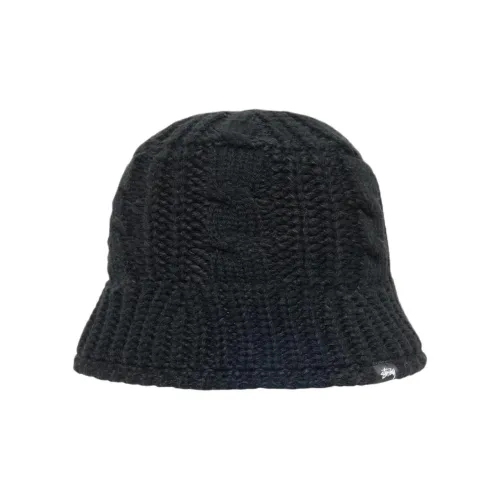 Stussy Акрил Polyester Трикотажная ткань Bucket Hats Unisex Многоцветный