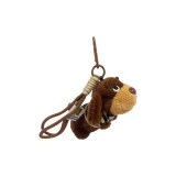 Такса Charm-Коричневый Lanyard-Черный Белый Одежда