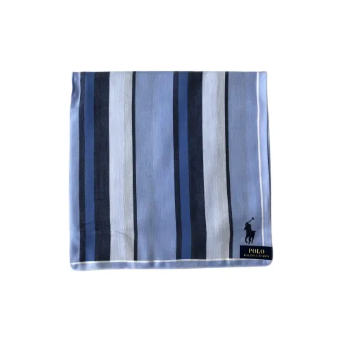 Шарфы из шелка Polo Ralph Lauren унисекс синий