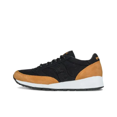 Saucony Jazz 91 Устойчивые к истиранию Низкие Беговые кроссовки Мужские Черные Коричневые