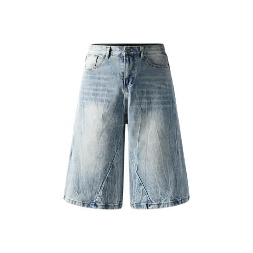 TIMD Blue Men's Denim Shorts TIMD Синий Мужские Джинсовые Шорты