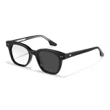 Черная резинка, защита от синего света, 0 диоптрий, градиентные серые линзы