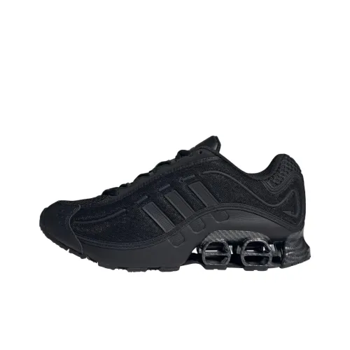 Adidas MEGARIDE O1 Устойчивый к истиранию низкий топ Повседневная беговая обувь Унисекс Черный