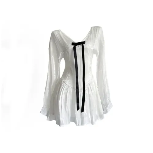 POPO.INFO Длинное платье с длинными рукавами женское