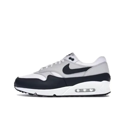 Nike Air Max 90 Устойчивые к истиранию Низкие Беговые кроссовки Мужские Обсидиан