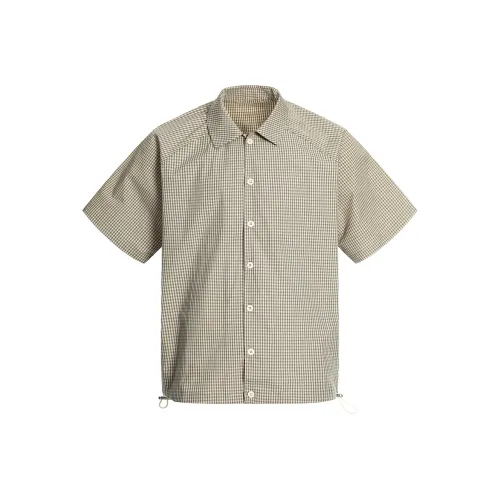 GBXM Абрикос Клетчатый Унисекс Рубашки