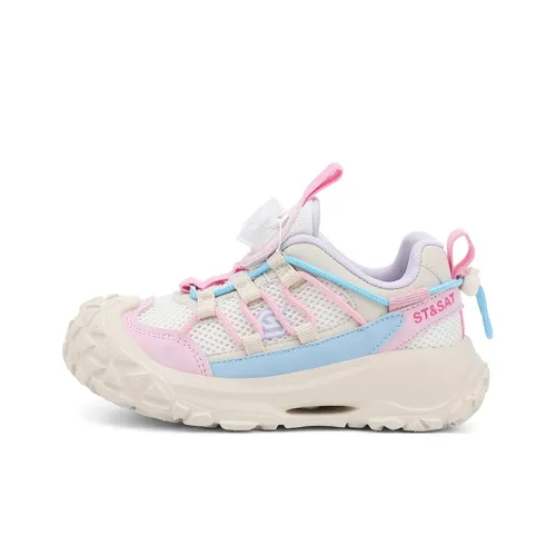 ST SAT Износостойкий Дышащий Низ Отказ от пота Низкий Топ Детская Беговая Обувь Детская