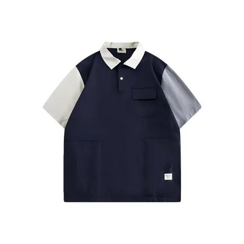 YOUSEKOO Синяя унисекс футболка