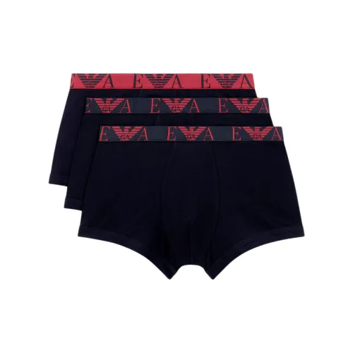 EMPORIO ARMANI Трусы Мужские 3 упаковки черный красный
