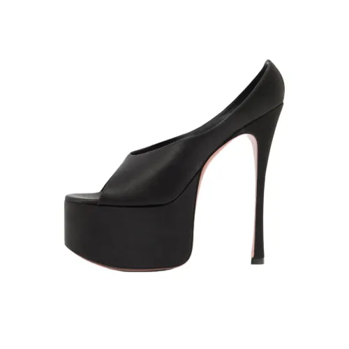 AMINA MUADDI Anok Plateau One Strap Sandals 15,5cm Women's Black AMINA MUADDI Anok Plateau One Ремешок Сандалии 15,5см Женские Черные